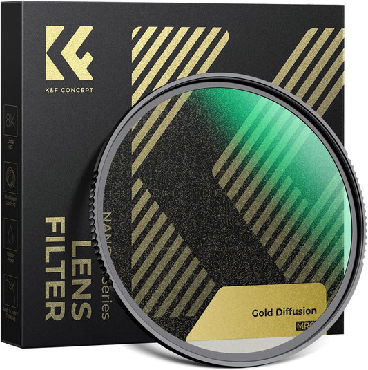 K&F CONCEPT 골든 디퓨전 미스트 필터 49mm 28중 코팅 AGC 유리 1번 사진