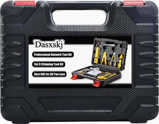 Dasxskj 관통형 RJ45 압착 공구 키트 Cat6 Cat5 랜선용 2번 사진