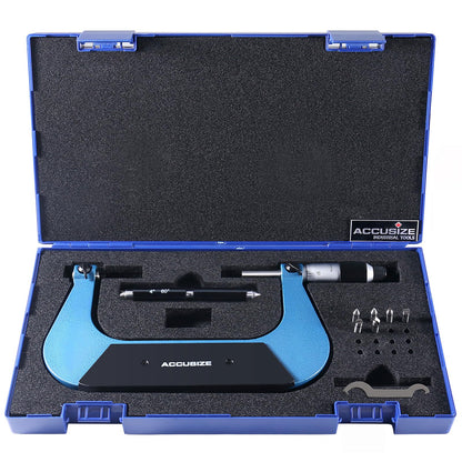 Accusize Industrial Tools 나사산 마이크로미터 0.0001" 0-1인치 1-2인치 5-6인치 13번 사진