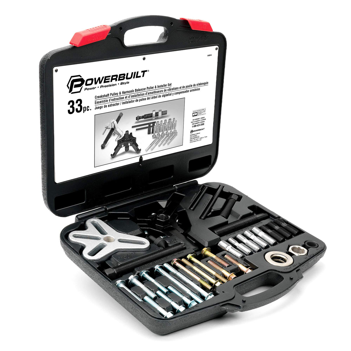 Powerbuilt 하모닉 밸런서 풀리 설치기 공구 키트 33pcs 648616 2번 사진