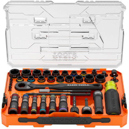 KLEIN TOOLS KNECT 임팩트 패스스루 소켓 세트 32피스 MODbox 케이스 13번 사진