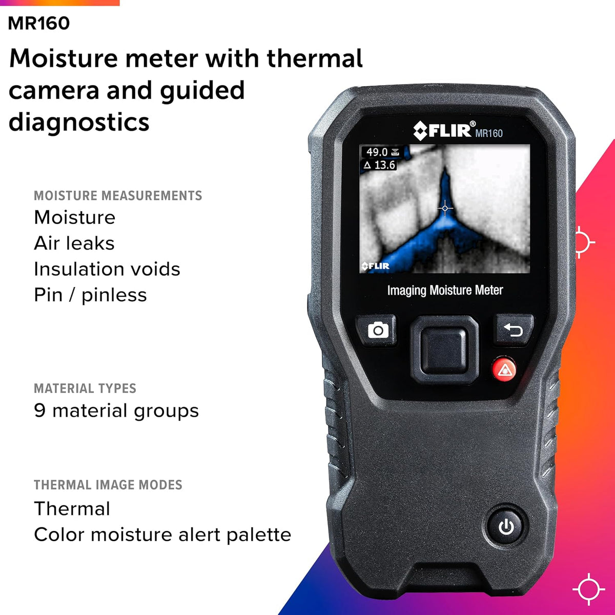 FLIR 수분계 MR160 적외선 열화상 수분 측정기 80x60 3번 사진