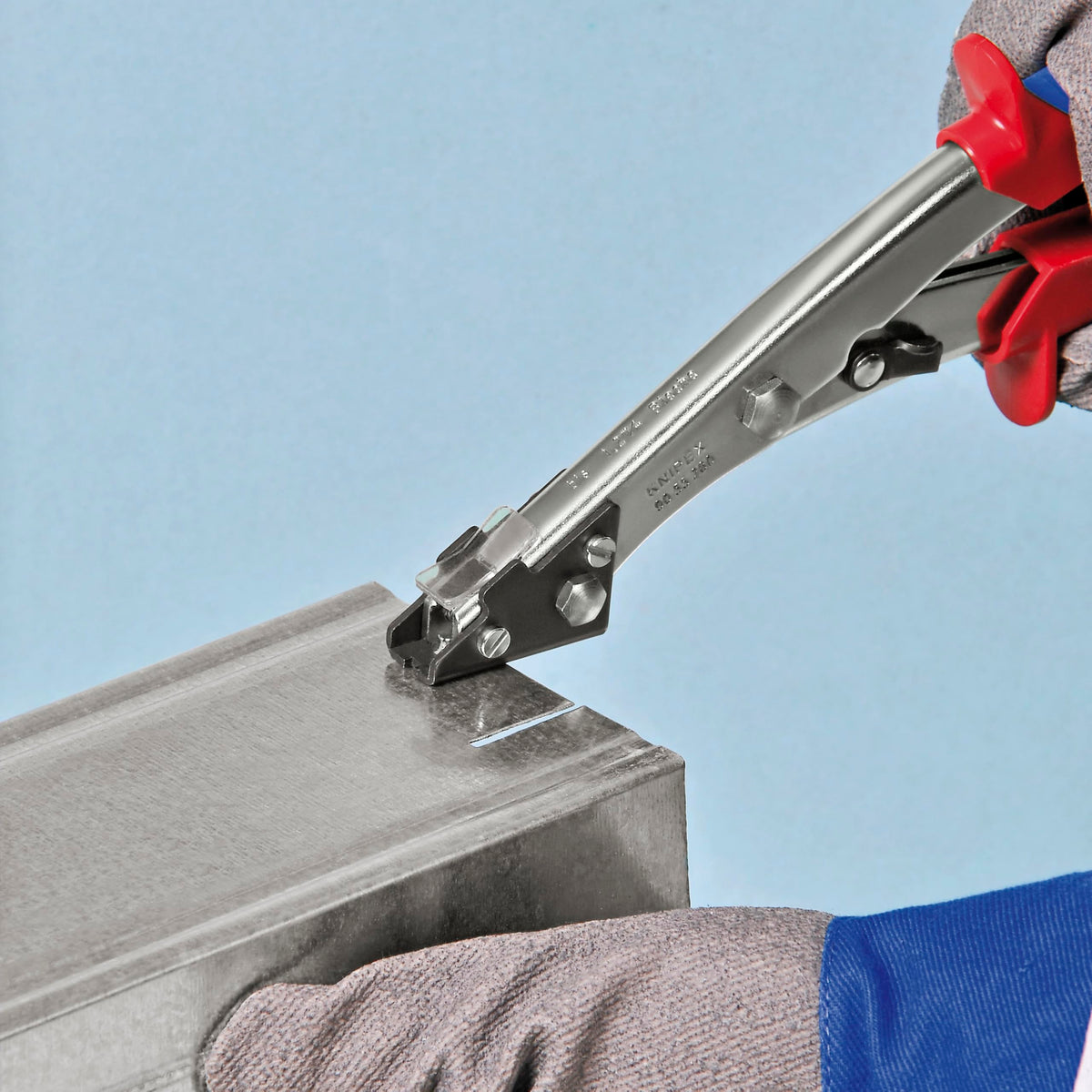 KNIPEX 판금 니블러 9055280 철판 알루미늄 플라스틱 절단 1.2mm 3번 사진