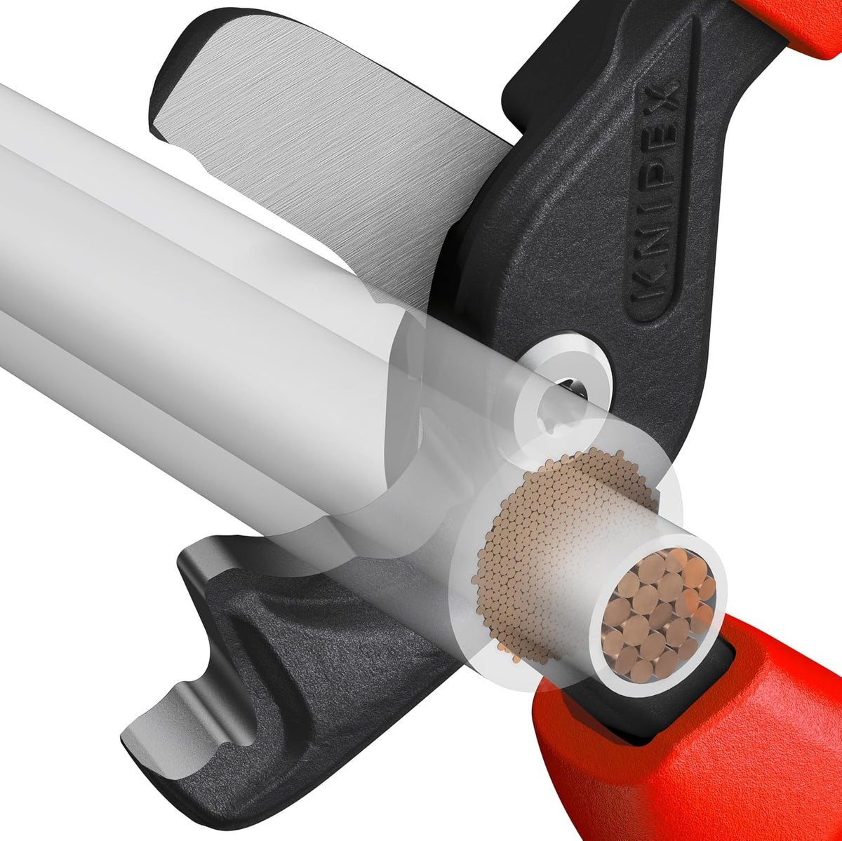 KNIPEX StepCut XL 95 12 225 케이블 커터 232 mm 구리 알루미늄 120mm² 2번 사진