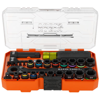 KLEIN TOOLS KNECT 임팩트 패스스루 소켓 세트 32피스 MODbox 케이스 11번 사진