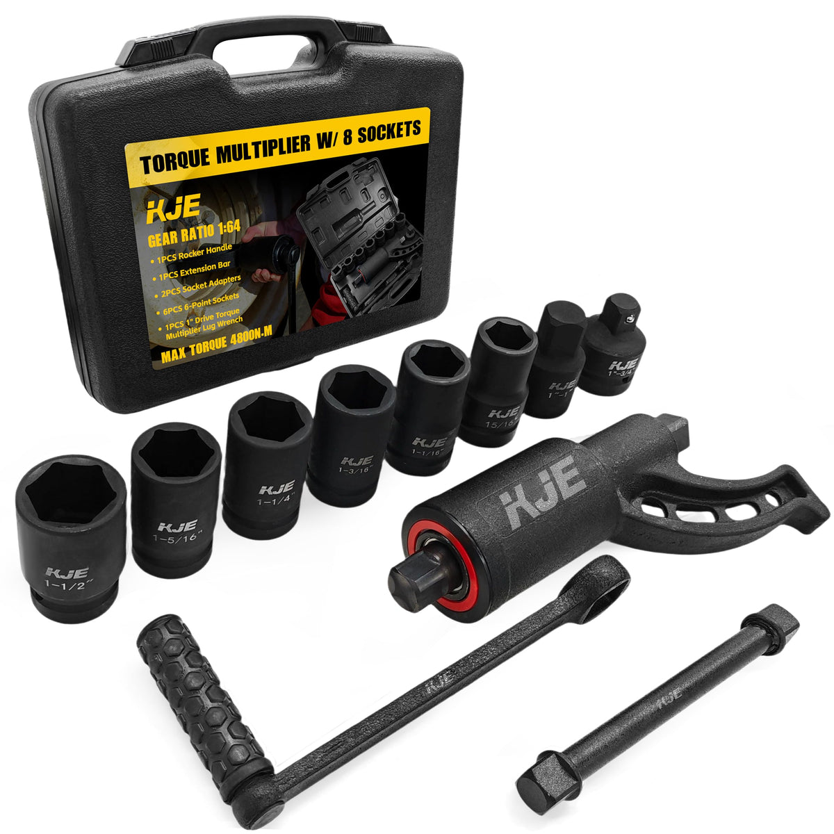 KJE 토크 멀티플라이어 렌치 세트 4800Nm 24mm~38mm 소켓 1번 사진