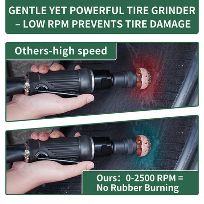 FAITIO Low Speed Air Tire Buffer 텅스텐 스틸 42 mm 55 mm 그라인더 헤드 포함 7번 사진