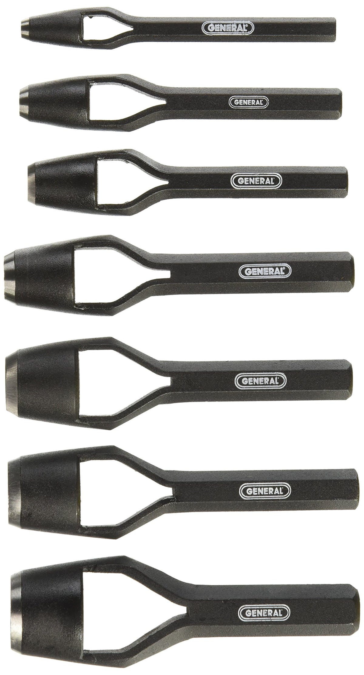 General Tools 1271ST 아치 펀치 세트 7피스 1/4~1인치 1번 사진