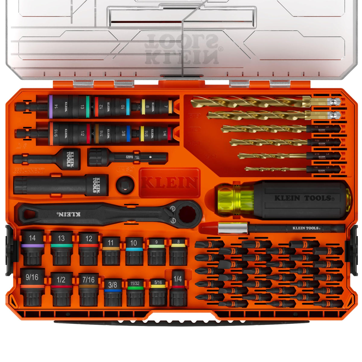 KLEIN TOOLS KNECT (S) 33피스 SAE 메트릭 패스스루 소켓 세트 10번 사진