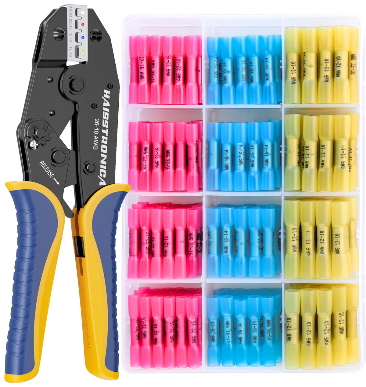haisstronica 크림핑 툴 키트 HS-8327 280pcs 히트슈링크 커넥터 포함 11번 사진
