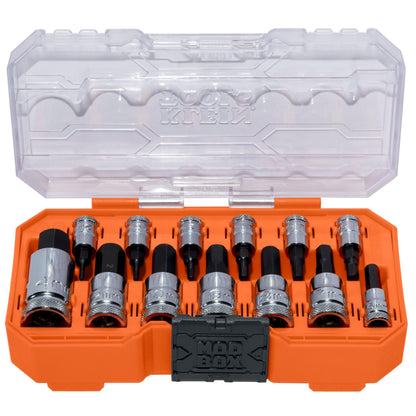 KLEIN TOOLS 헥스 비트 소켓 세트 1/4 3/8 1/2-Inch 10번 사진