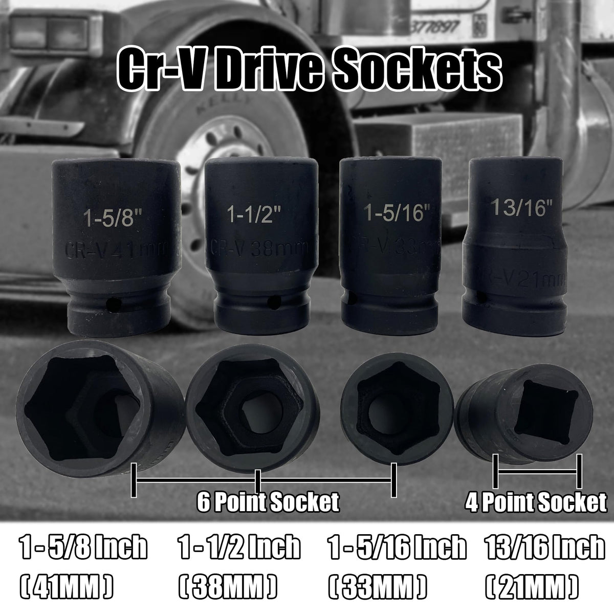 KJE 토크 멀티플라이어 렌치 세트 1-Inch Drive 중형트럭 버스용 4800NM 12종 4번 사진