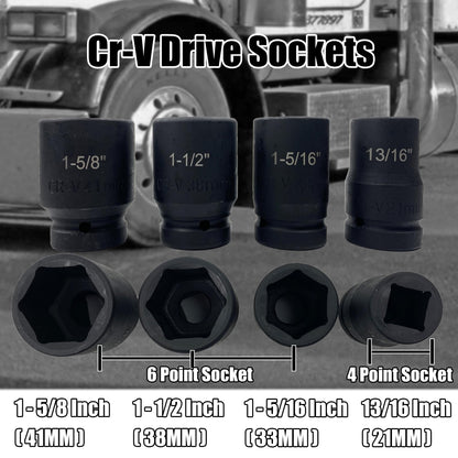 KJE 토크 멀티플라이어 렌치 세트 1-Inch Drive 중형트럭 버스용 4800NM 12종 4번 사진