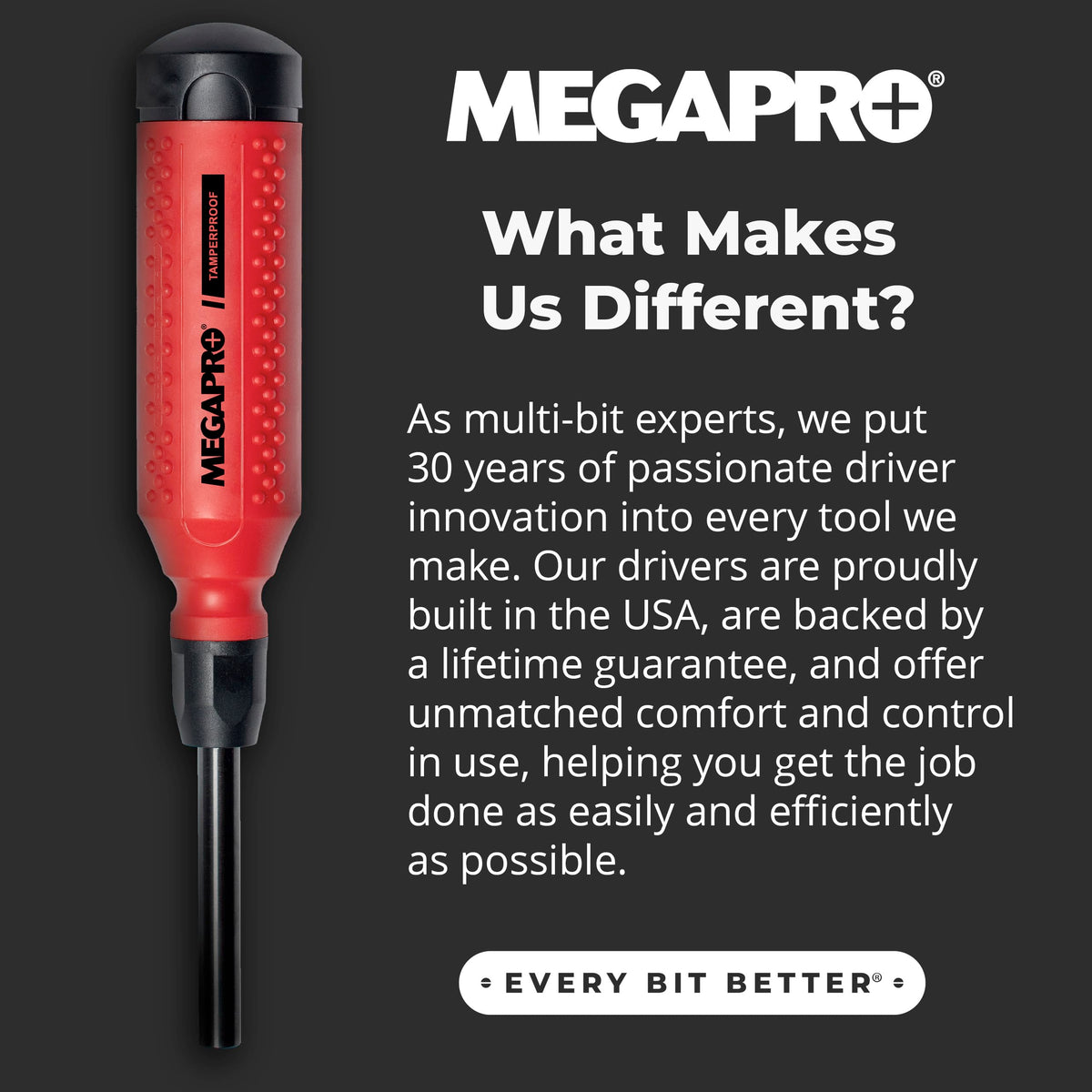 Megapro 탬퍼프루프 15in1 보안 스크루드라이버 세트 1/4인치 육각 샤프트 멀티비트 6번 사진