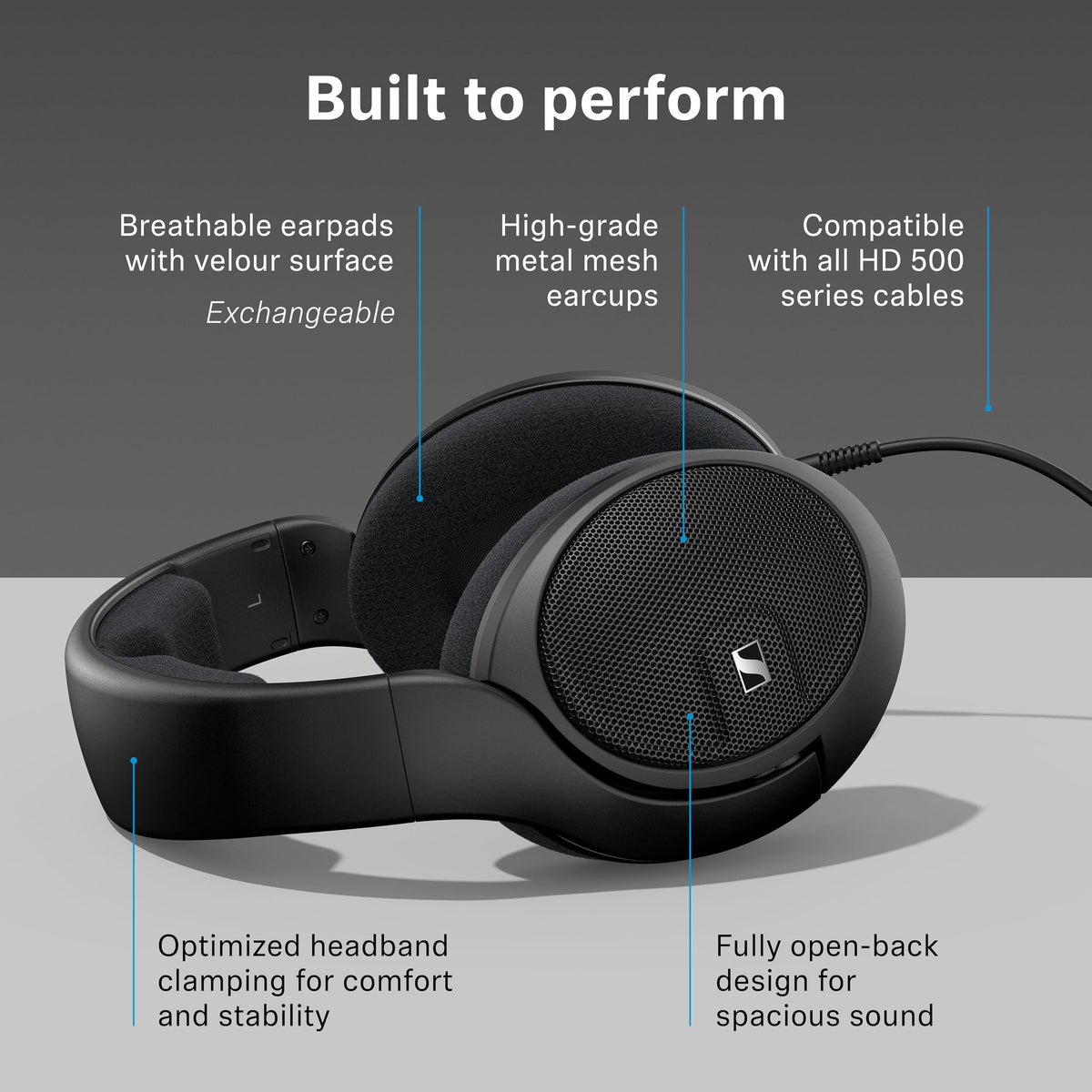 Sennheiser HD 560S 오픈백 오버이어 유선 헤드폰 9번 사진