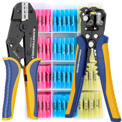 haisstronica 크림핑 툴 키트 HS-8327 280pcs 히트슈링크 커넥터 포함 8번 사진