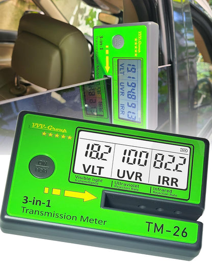 VVV-Group 자동차 썬팅 투과율 측정기 TM-26 3-in-1 VLT·UVR·IRR 1번 사진