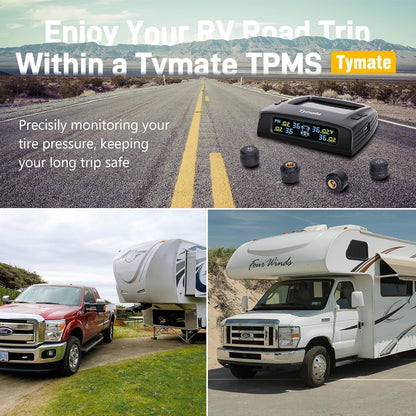 Tymate TM2 RV 타이어 공기압 모니터링 시스템 TPMS 센서 4개 세트 2번 사진