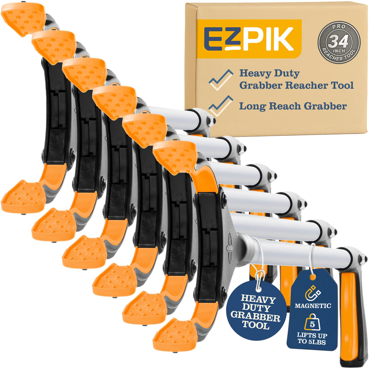 EZPIK 그래버 리처 쓰레기 집게 접이식 5lb 고정 수직 집기 12번 사진