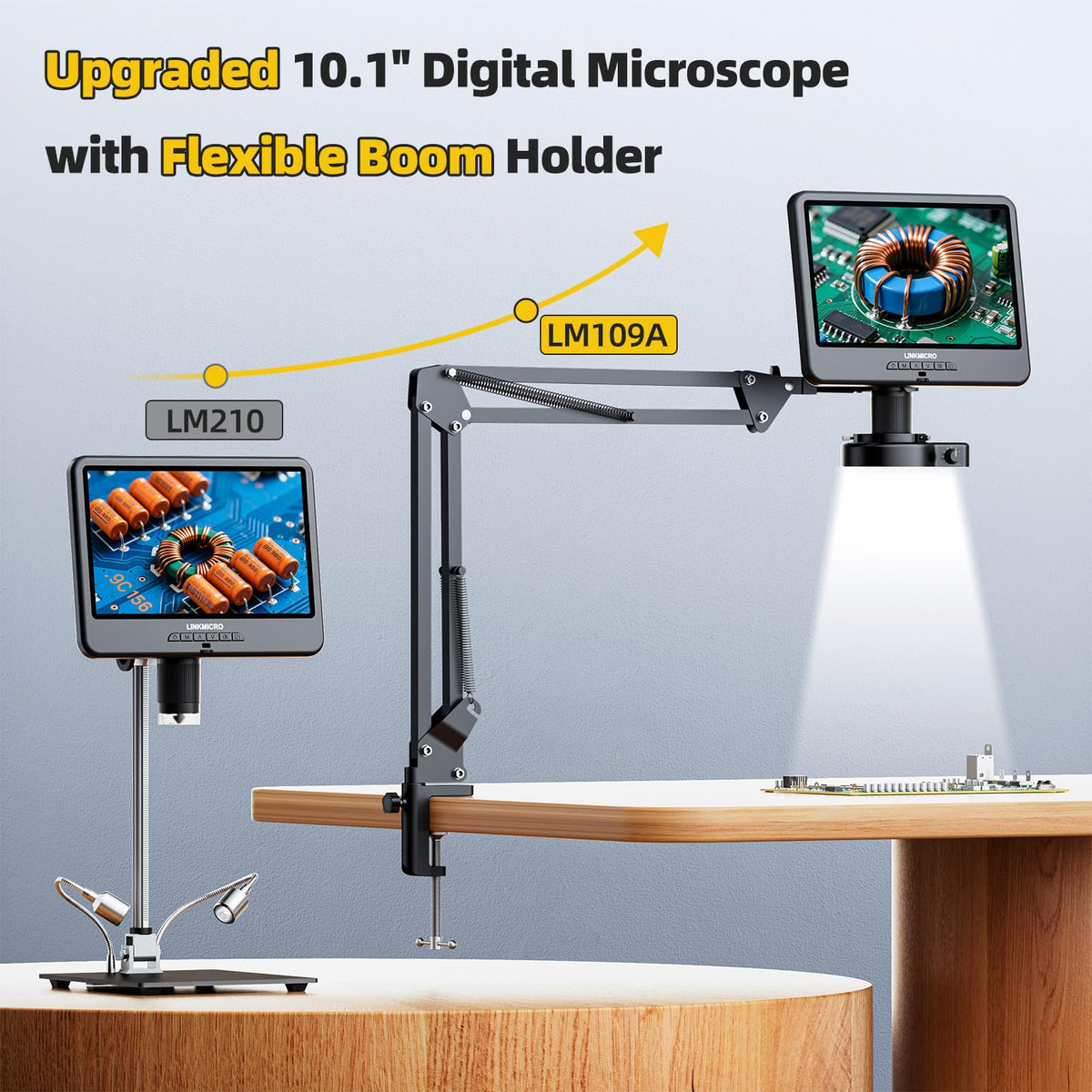 LINKMICRO 10.1인치 LCD 동전 오류 코인 디지털 현미경 2번 사진