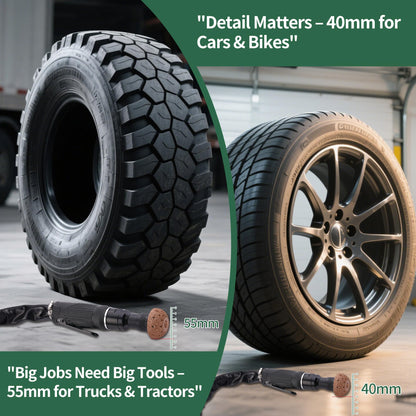 FAITIO Low Speed Air Tire Buffer 텅스텐 스틸 42 mm 55 mm 그라인더 헤드 포함 4번 사진