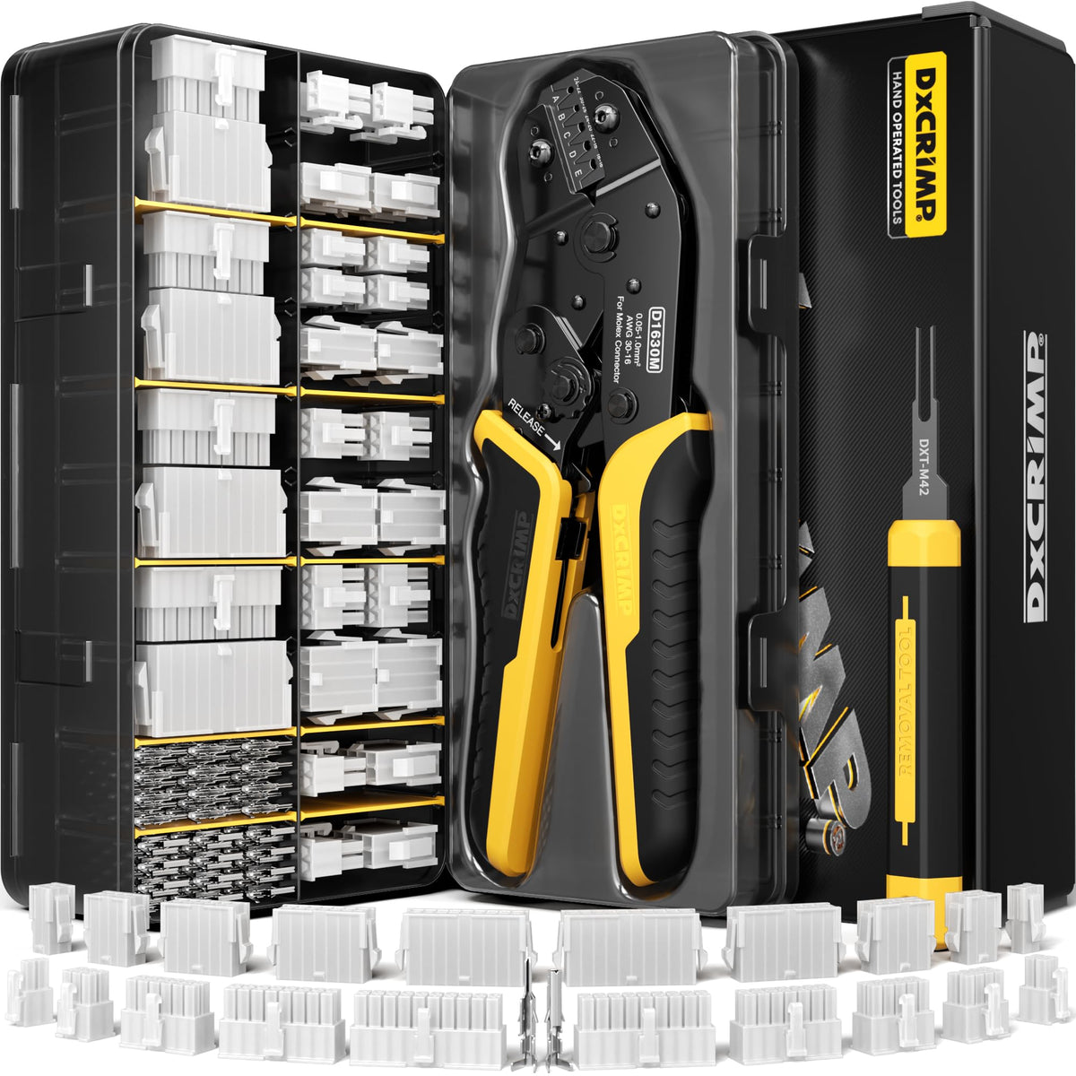 DxCRIMP 오픈 배럴 라챗 압착기 D1630M 30-16 AWG 17번 사진
