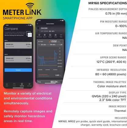 FLIR 수분계 MR160 적외선 열화상 수분 측정기 80x60 7번 사진