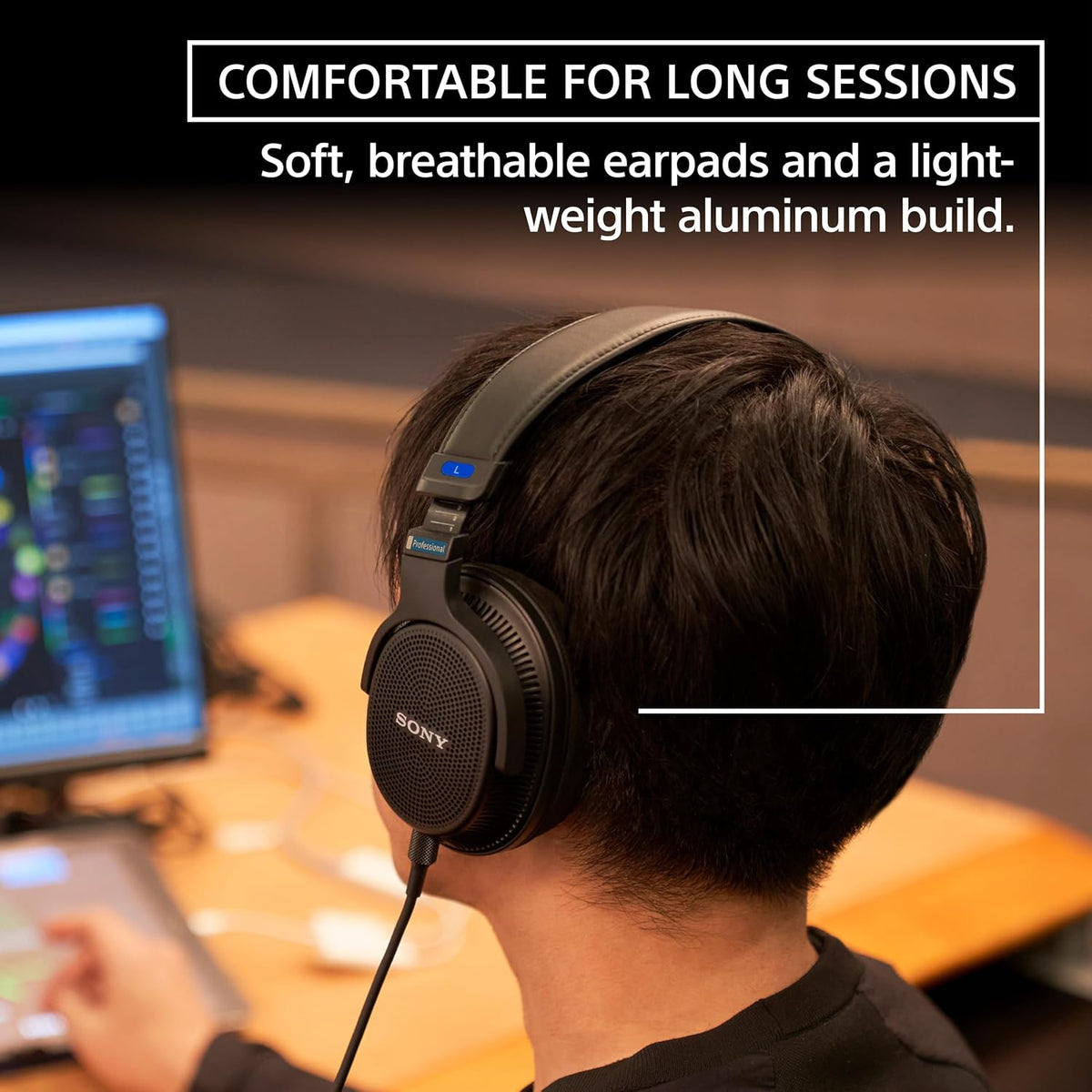 Sony MDR-MV1 오픈백 레퍼런스 모니터 헤드폰 5Hz 80kHz 고해상도 3번 사진