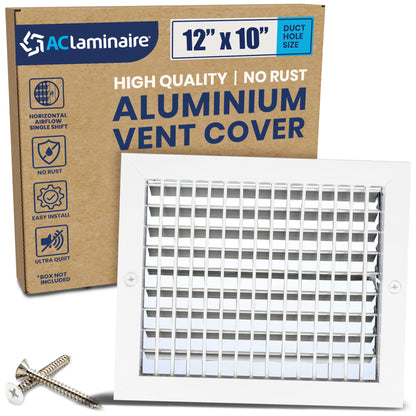 ACLAMINAIRE 알루미늄 싱글 디플렉션 조절식 에어 서플라이 레지스터 덕트 홀 장식 환기구 커버