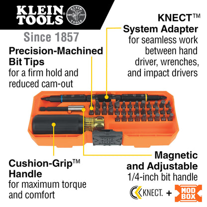KLEIN TOOLS 32502HD KNECT 임팩트 스크루드라이버 소켓 세트 46피스 MODbox 케이스 2번 사진