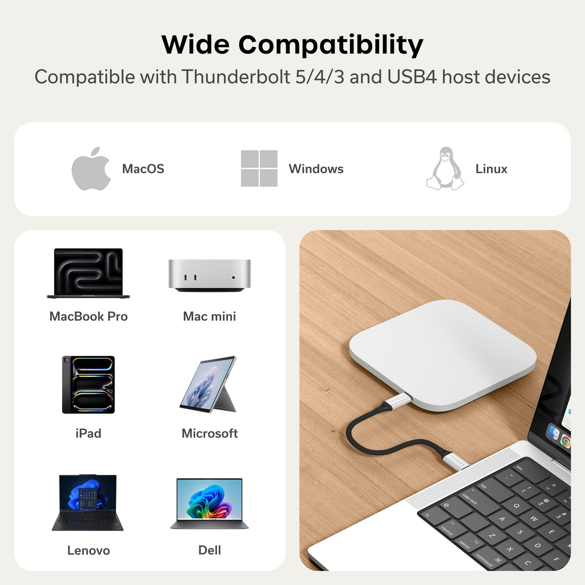 Satechi USB4 Slim NVMe SSD 인클로저 40Gbps 7번 사진