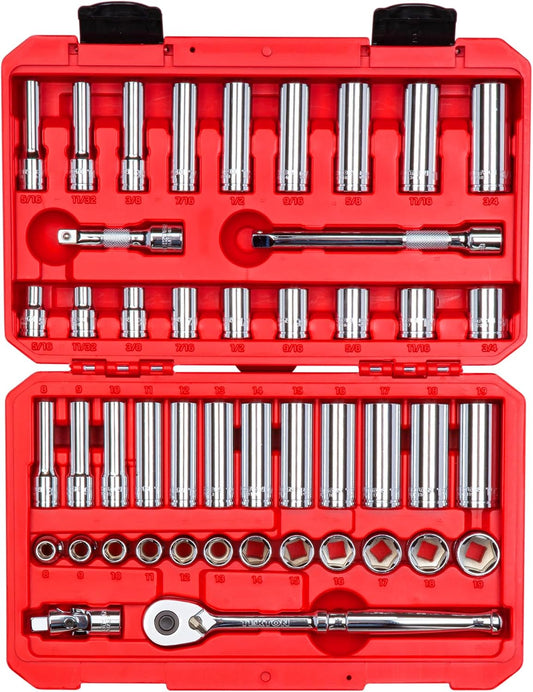 TEKTON 소켓 렌치 세트 46pcs 3/8인치 6각 5/16-3/4 8-19mm SKT15301 1번 사진