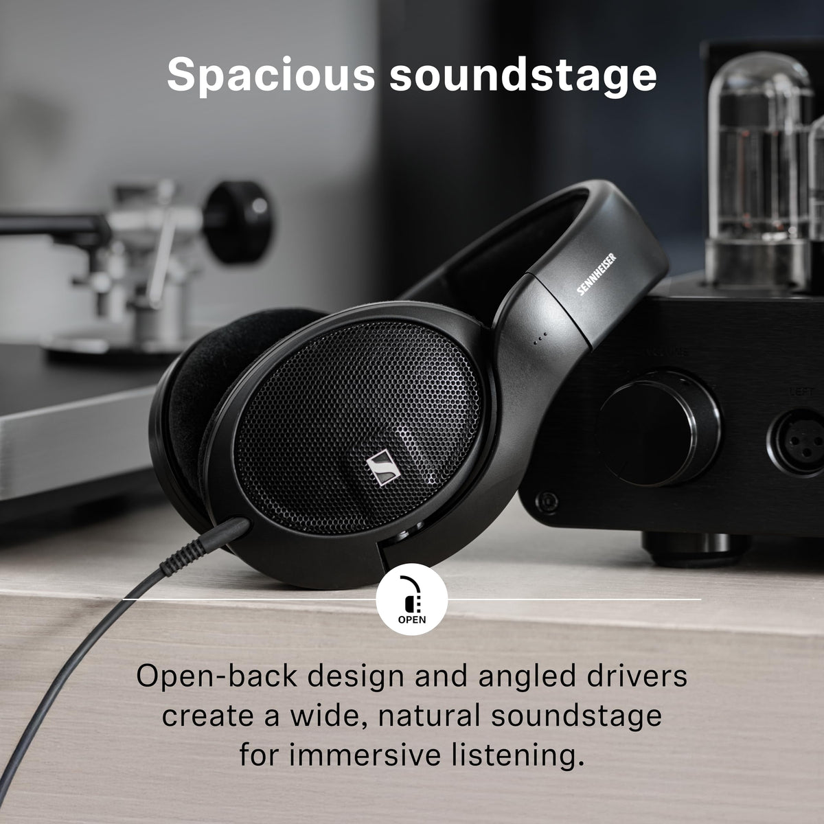 Sennheiser HD 560S 오픈백 오버이어 유선 헤드폰 3번 사진