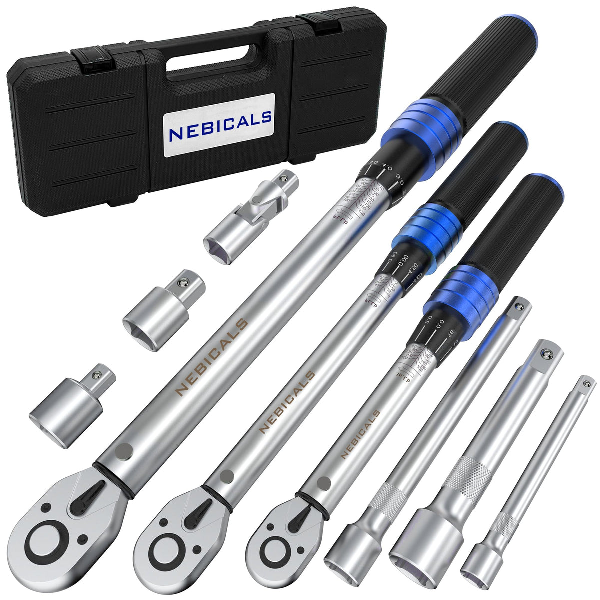 NEBICALS 토크 렌치 3/4'' 100-600 Ft Lb 크롬바나듐 듀얼 방향 헤비듀티 10번 사진