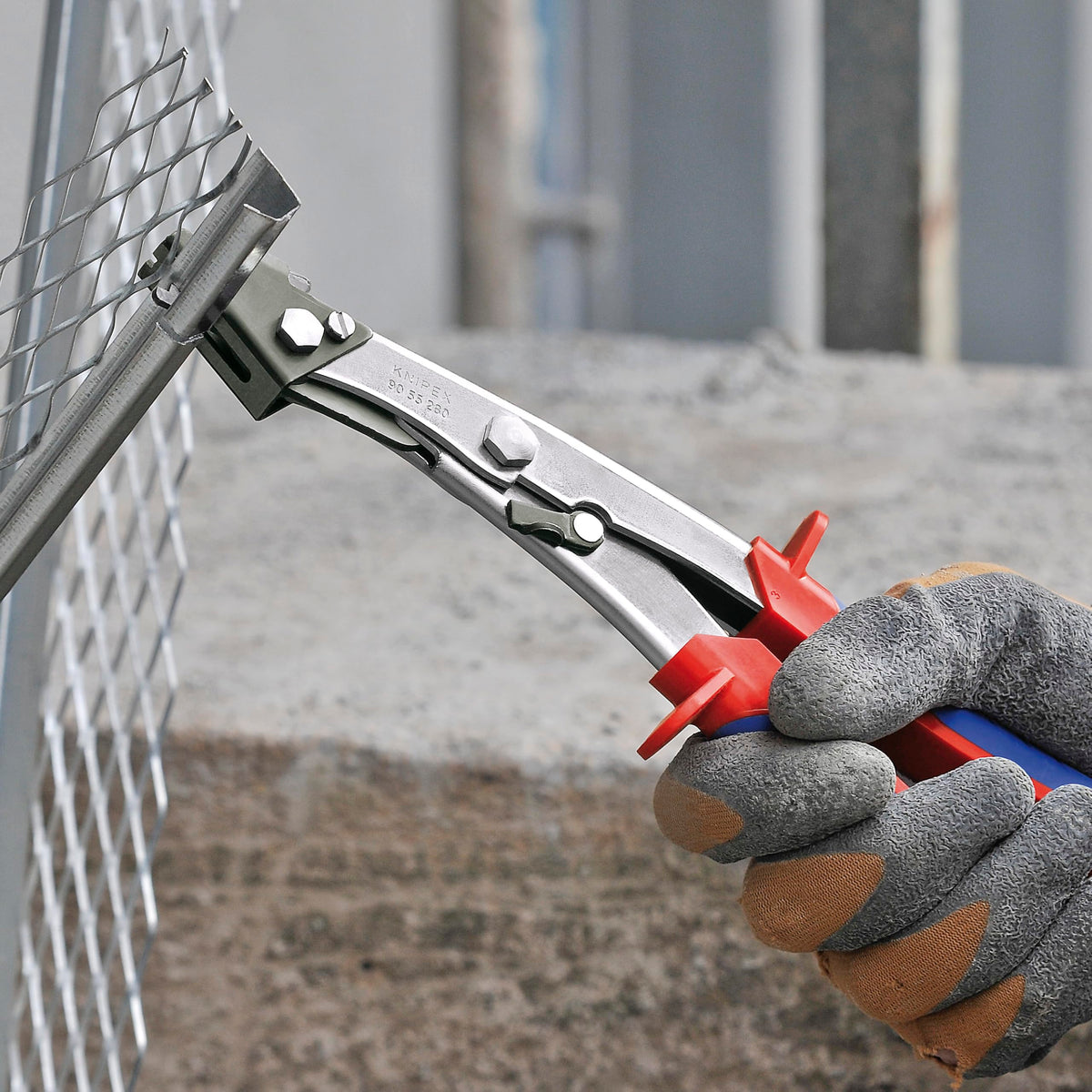 KNIPEX 판금 니블러 9055280 철판 알루미늄 플라스틱 절단 1.2mm 2번 사진
