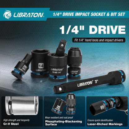 LIBRATON 임팩트 소켓 세트 SAE & Metric 3번 사진