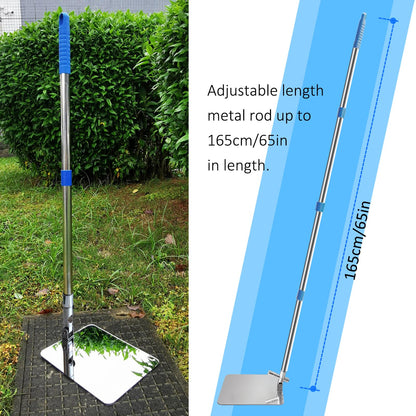 Global Care Market 차량 하부 보안 점검 거울 165.1cm 연장 폴 LED 조명 7번 사진