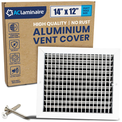 ACLAMINAIRE 알루미늄 싱글 디플렉션 조절식 에어 서플라이 레지스터 덕트 홀 장식 환기구 커버