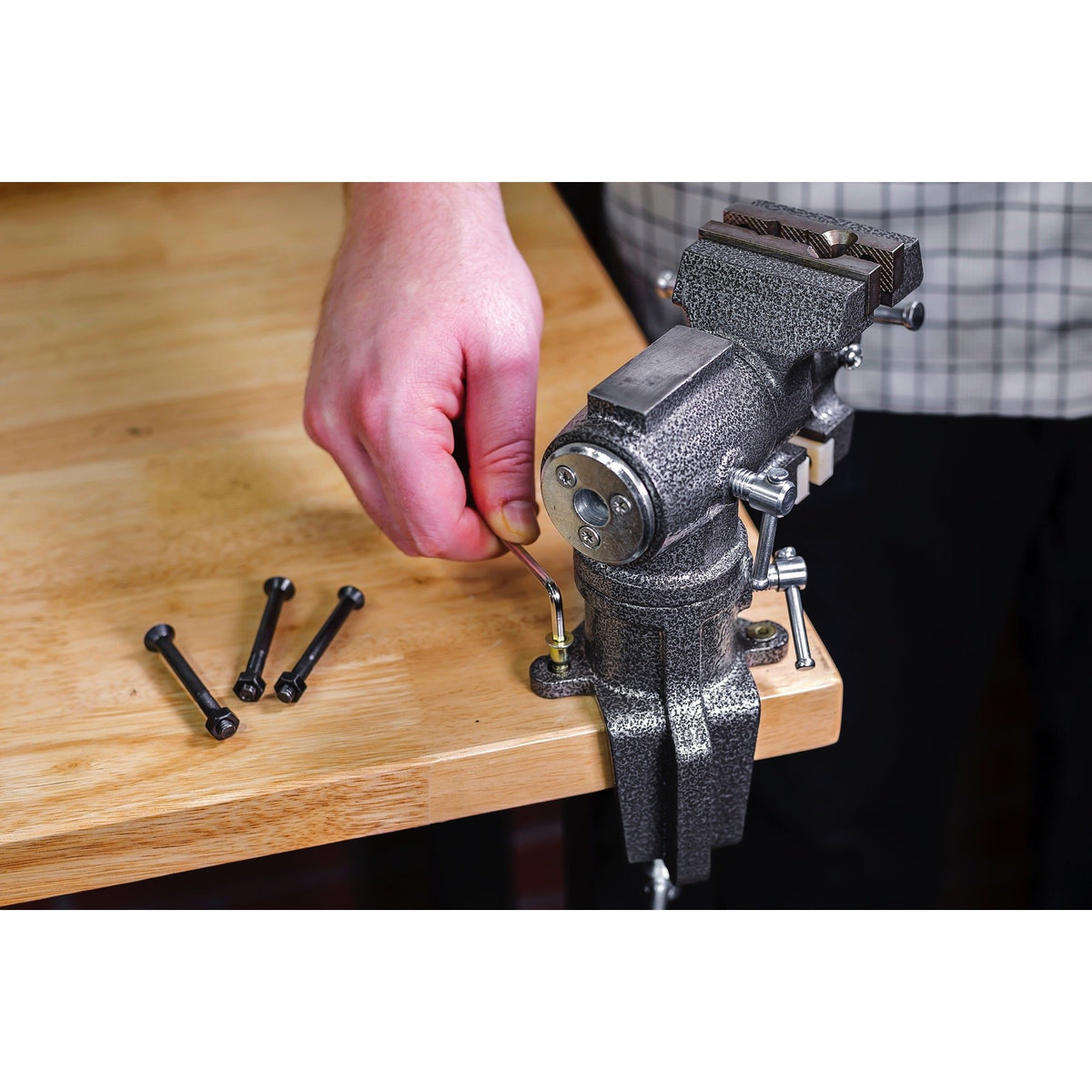 Toolsmith 240006 미니 클램프 온 테이블 벤치 바이스 2-1/2인치 6번 사진