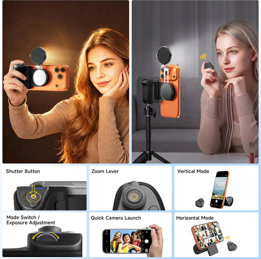 7RYMS 7Rig G1 마그네틱 폰 카메라 그립 RGB 셀피 라이트 키트 2번 사진