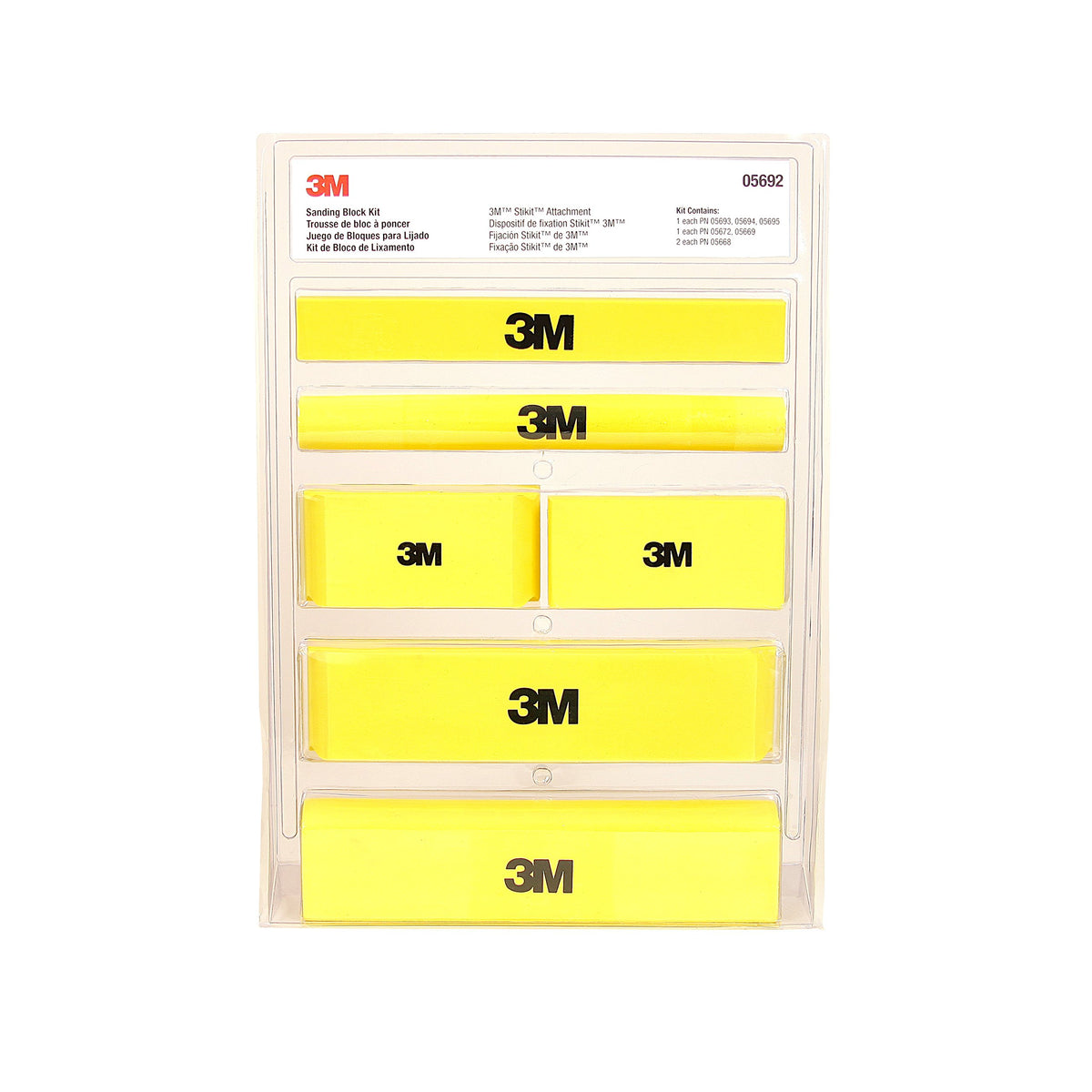 3M 스티킷 샌딩 블록 키트 05692 정밀 손샌딩용 1번 사진