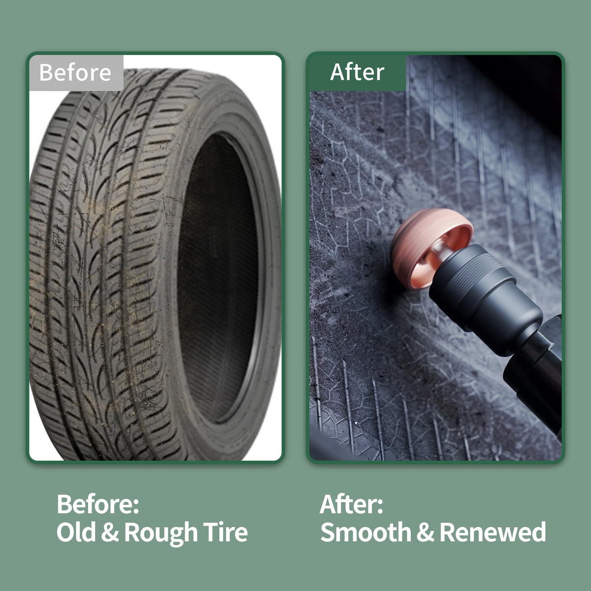FAITIO Low Speed Air Tire Buffer 텅스텐 스틸 42 mm 55 mm 그라인더 헤드 포함 5번 사진