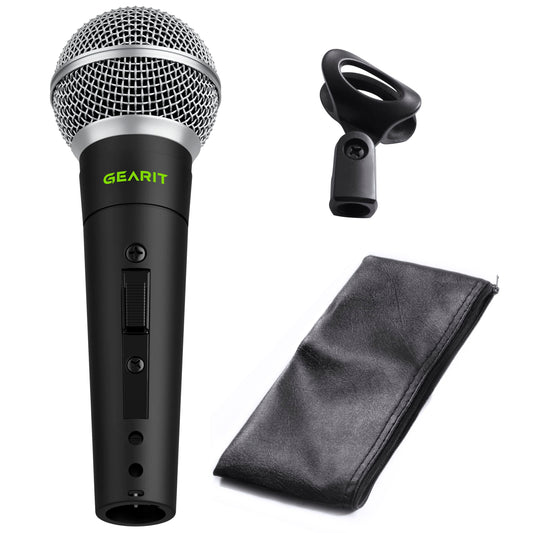 GEARit 다이나믹 마이크 온오프 스위치 XLR 유선 핸드헬드 보컬 마이크 1번 사진