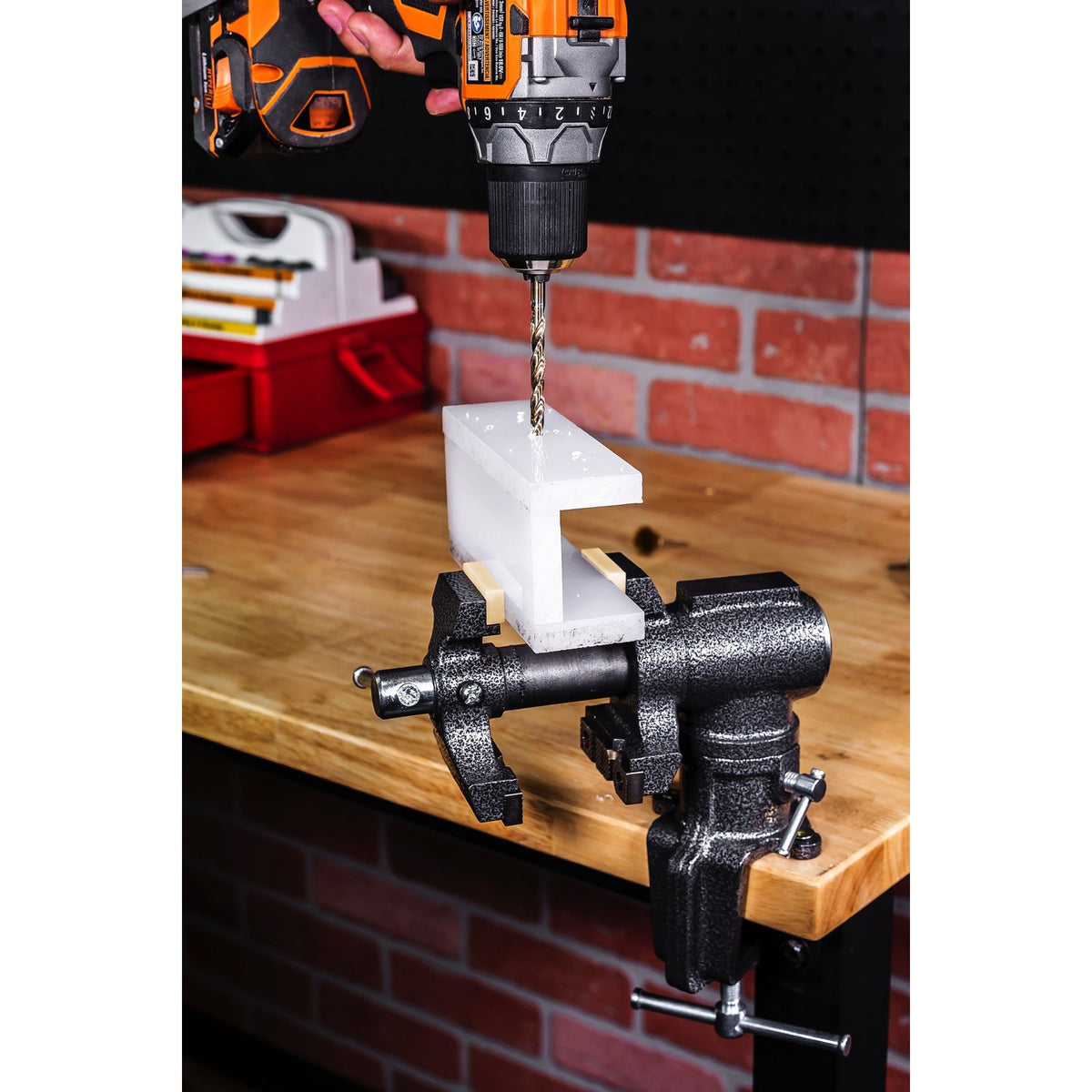 Toolsmith 240006 미니 클램프 온 테이블 벤치 바이스 2-1/2인치 5번 사진