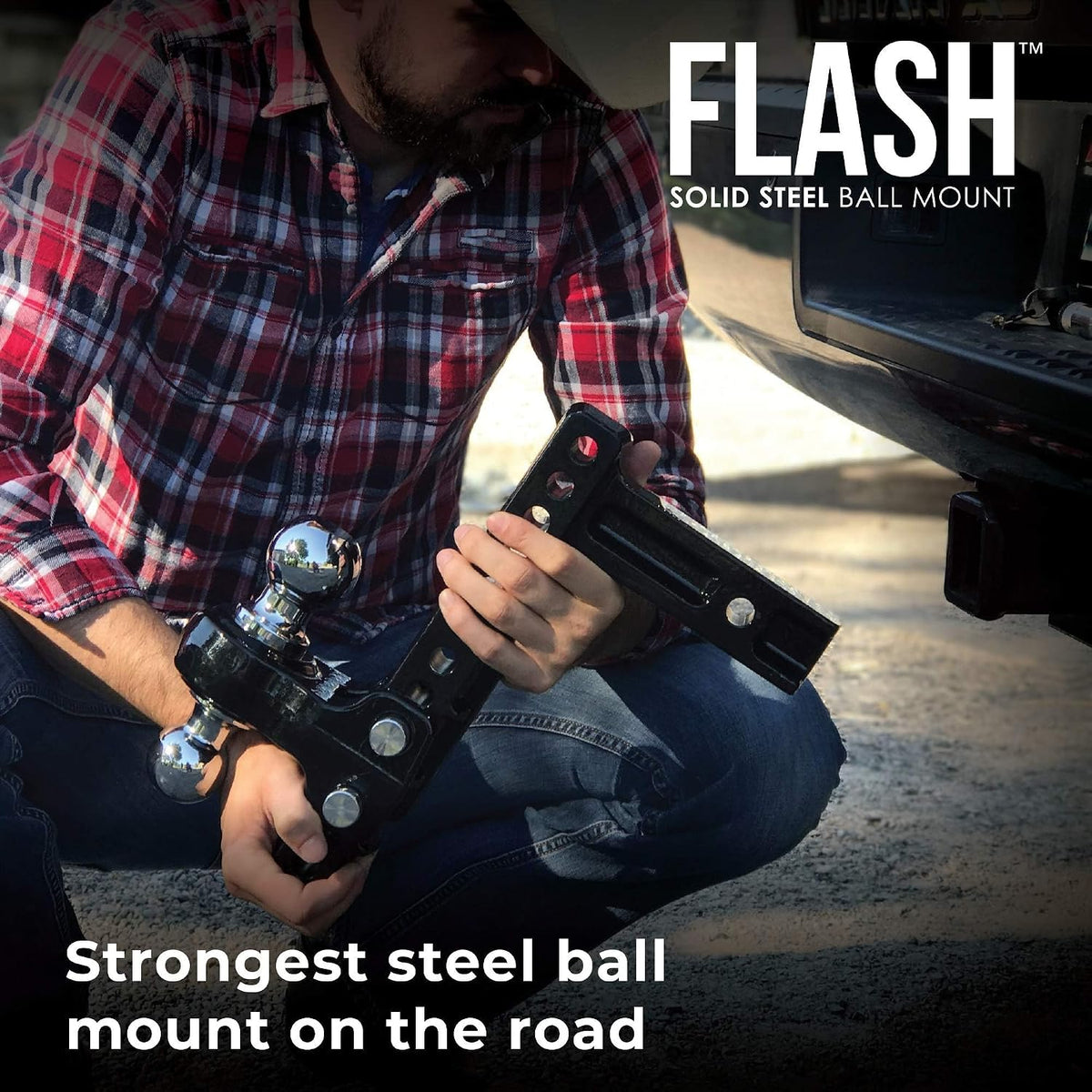 EQUALIZER Fastway Flash Solid Steel 49-00-5625 조절식 스틸 볼 마운트 6인치 드롭 2.5인치 섕크 8번 사진