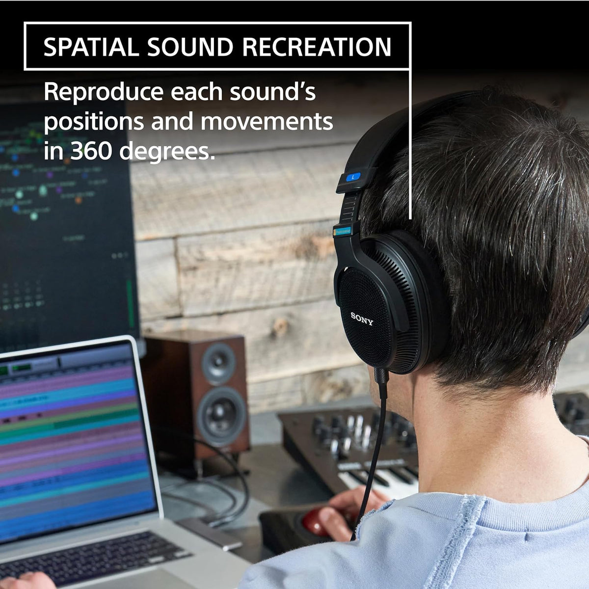 Sony MDR-MV1 오픈백 레퍼런스 모니터 헤드폰 5Hz 80kHz 고해상도 5번 사진