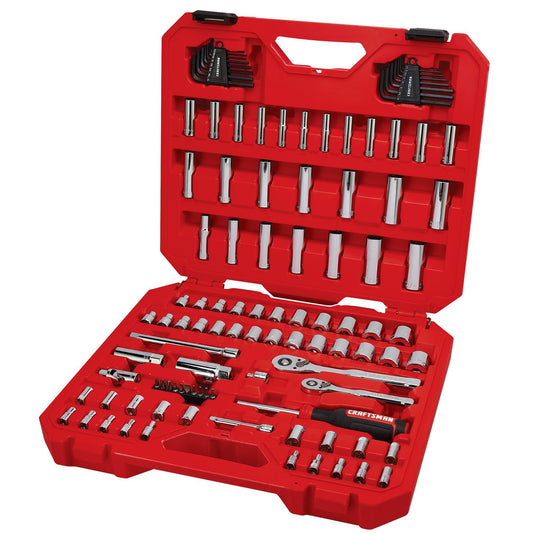 CRAFTSMAN 소켓 세트 1/4-Inch & 3/8-Inch Drive 라쳇 72T 풀폴리시 크롬 44pcs 1번 사진