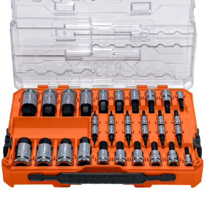 KLEIN TOOLS 헥스 비트 소켓 세트 1/4 3/8 1/2-Inch 12번 사진