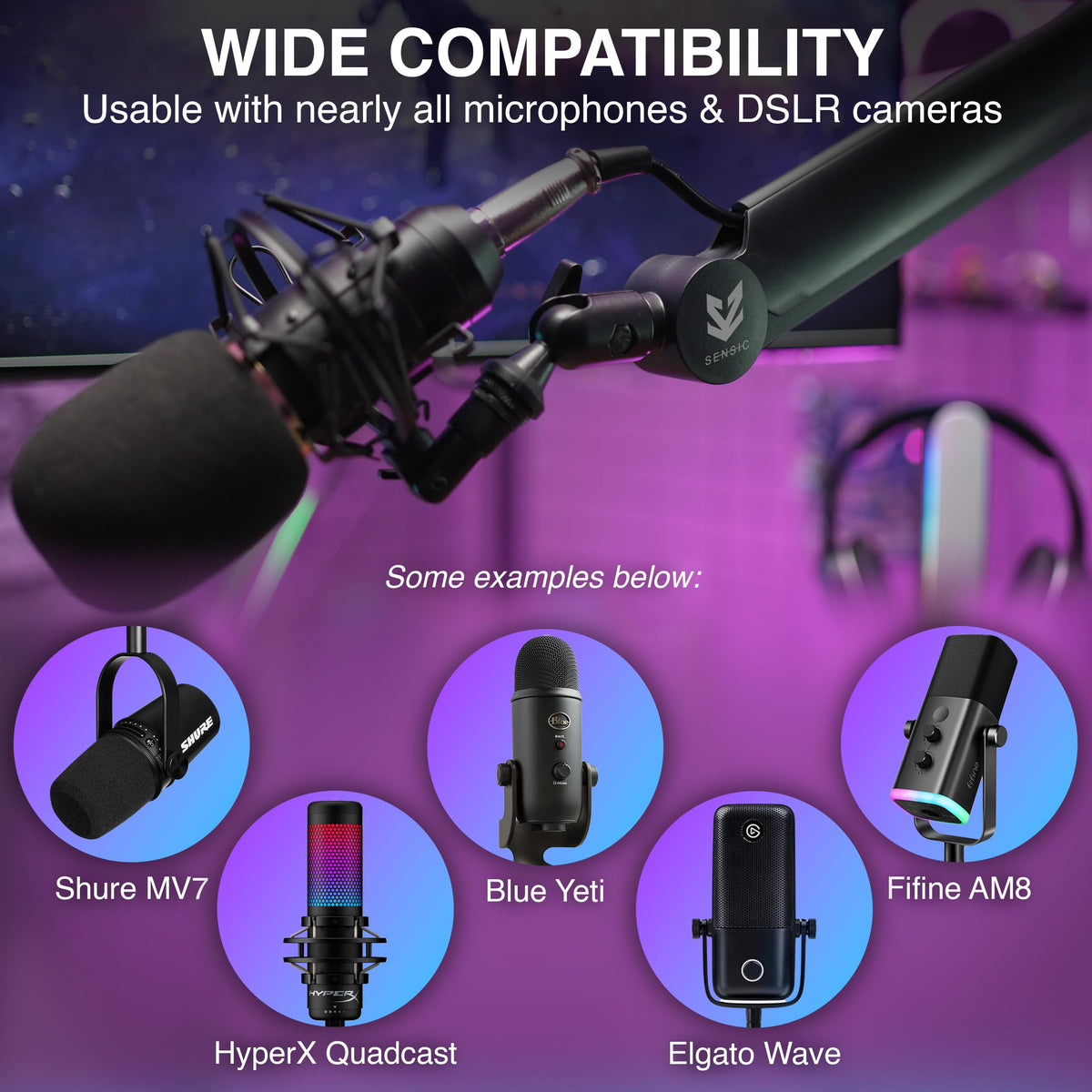 Sensic SA-30 마이크 붐 암 스탠드 15cm 라이저 포함 3번 사진