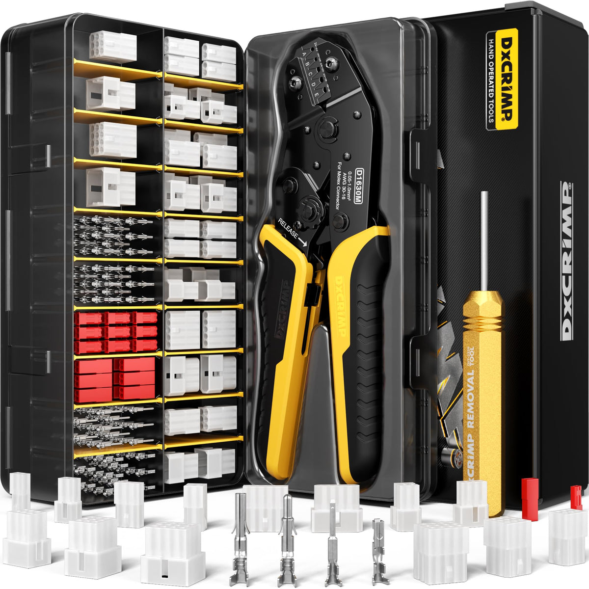 DxCRIMP 오픈 배럴 라챗 압착기 D1630M 30-16 AWG 16번 사진